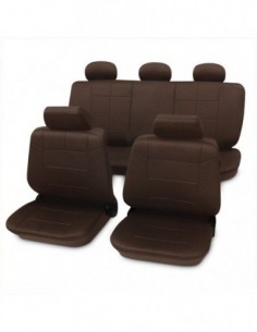 SET COPRISEDILI UNIVERSALI IN SIMILPELLE MARRONE