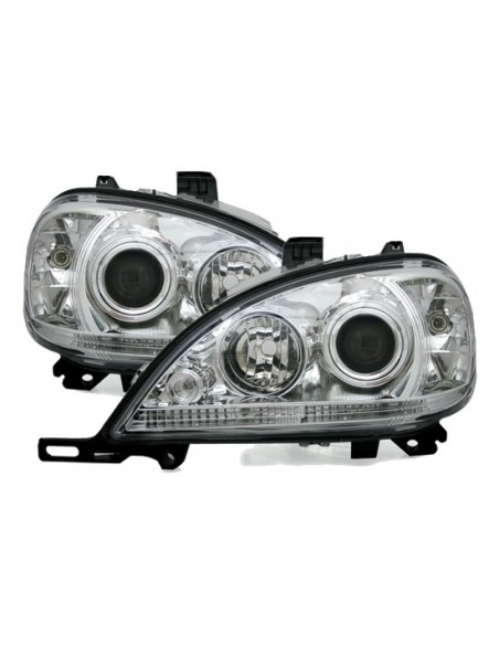 FARI ANTERIORI CROMATI MERCEDES ML (W163) 2001-2005