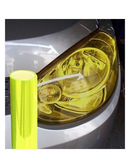 PELLICOLA OSCURANTE FARI GIALLO 100x60cm