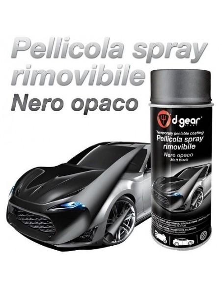 VERNICE PELLICOLA RIMOVIBILE SPRAY NERO OPACO 400ml