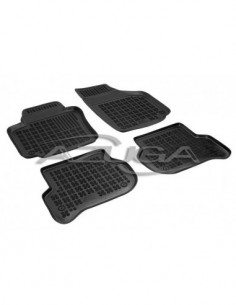 4 TAPPETI GOMMA NERI 4cm VOLKSWAGEN GOLF 6 PLUS 2008-2012