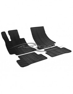 4 TAPPETI GOMMA NERI MERCEDES CLASSE C (W205) dal 2014-