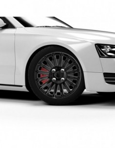 4 COPRICERCHI NERI LUCIDI DA 13" ABS CERCHI SPORTIVI