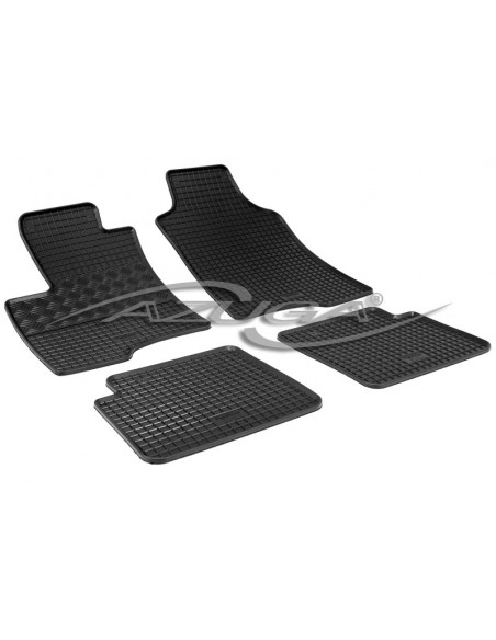 4 TAPPETI GOMMA NERI FIAT PANDA dal 2012-