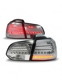 FARI POSTERIORI A LED CROMATI VOLKSWAGEN GOLF 6 2008-2012