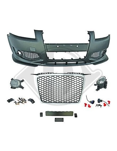 PARAURTI ANTERIORE CON GRIGLIE E FENDINEBBIA AUDI A3 2005-2008