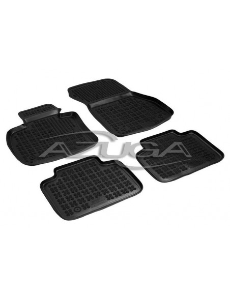 4 TAPPETI GOMMA NERI 4cm BMW SERIE 2 ACTIVE TOURER dal 2014-