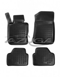 4 TAPPETI GOMMA NERI 4cm BMW X1 (E84) dal 2009-2015