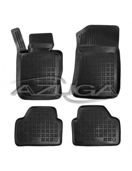 4 TAPPETI GOMMA NERI 4cm BMW X1 (E84) dal 2009-2015