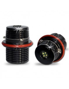 COPPIA LED ANGEL EYES BIANCHI 24W BMW SERIE 5 E39 E60 E61