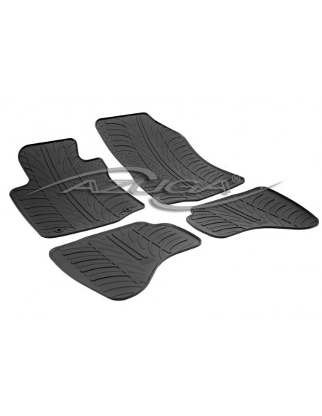 4 TAPPETI GOMMA NERI TOYOTA AYGO dal 2014-