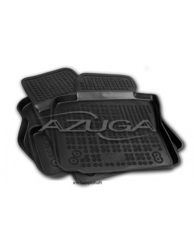 4 TAPPETI GOMMA NERI 4cm KIA SORENTO dal 2009-2012