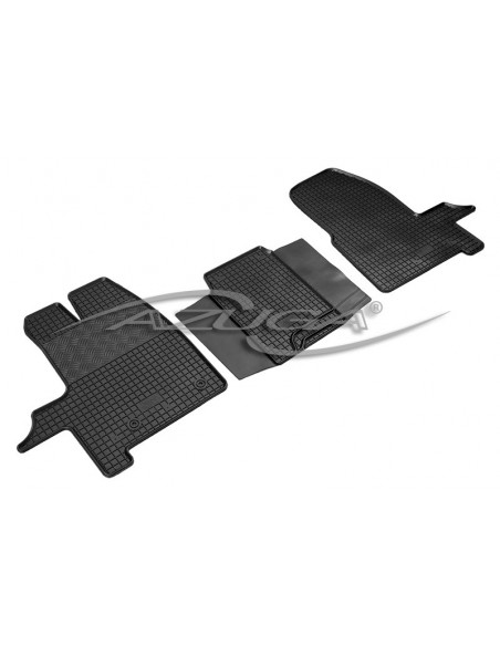 3 TAPPETI GOMMA NERI FORD TOURNEO CUSTOM dal 2012-