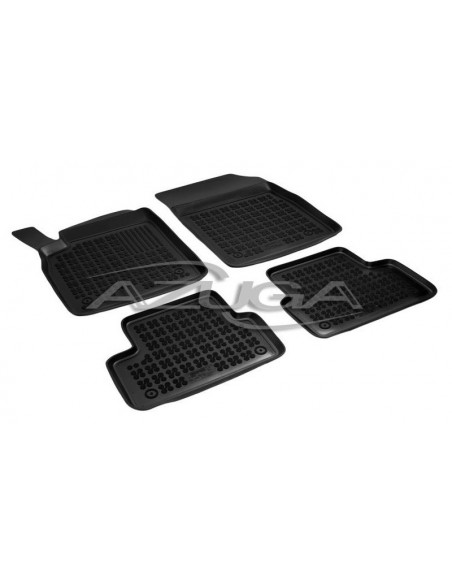 4 TAPPETI GOMMA NERI 4cm OPEL ASTRA J dal 2009-2015