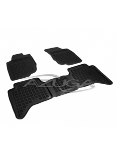 3 TAPPETI GOMMA NERI 4cm TOYOTA HILUX dal 2005-