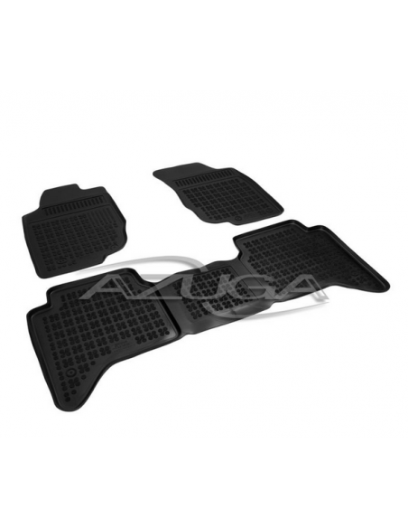 3 TAPPETI GOMMA NERI 4cm TOYOTA HILUX dal 2005-