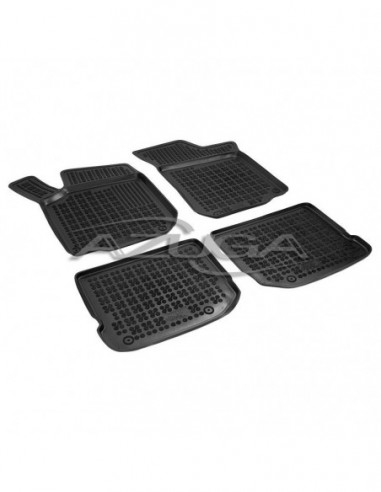 4 TAPPETI GOMMA NERI 4cm VOLKSWAGEN GOLF 4 dal 1997-2003