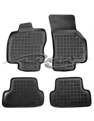 4 TAPPETI GOMMA NERI 4cm VOLKSWAGEN GOLF 7 VARIANT dal 2013-