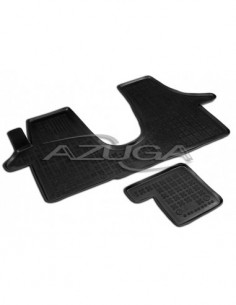 2 TAPPETI GOMMA NERI 4cm VOLKSWAGEN T5 CARAVELLE dal 2003-
