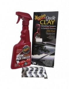 MEGUIARS KIT QUIK DETAILER + CLAY BAR 473ml