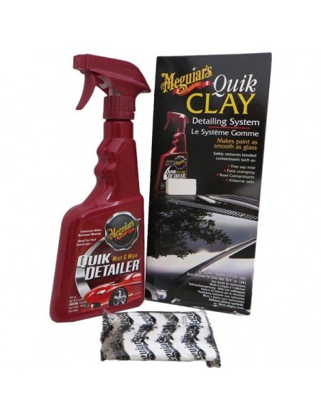 MEGUIARS KIT QUIK DETAILER + CLAY BAR 473ml