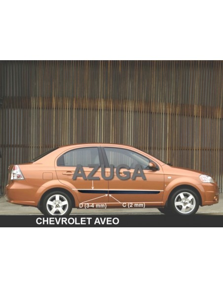 MODANATURE LATERALI CHEVROLET AVEO 4p dal 2008-2011