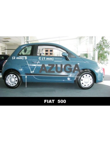 MODANATURE LATERALI FIAT 500 dal 2007-
