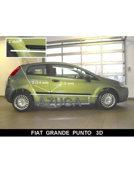 MODANATURE LATERALI FIAT GRANDE PUNTO 3p dal 2005-2012
