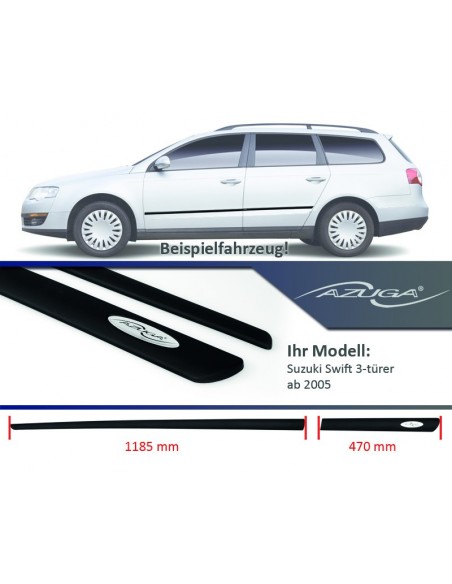 MODANATURE LATERALI SUZUKI SWIFT 3p dal 2005-2010