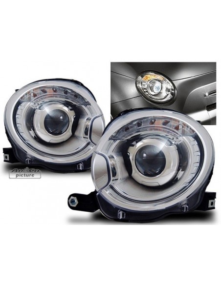 DEVIL EYES FIAT 500 CROMATI dal 2007-