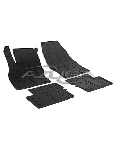 4 TAPPETI GOMMA NERI OPEL CORSA E dal 2014-