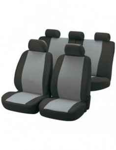 SET COPRISEDILI UNIVERSALI GRIGIO/NERO IN POLIESTERE