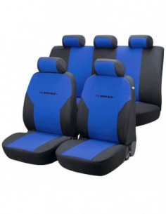 SET COPRISEDILI UNIVERSALI BLU/NERO IN POLIESTERE