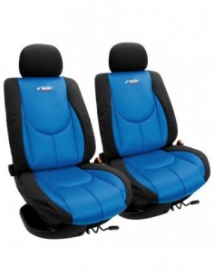 COPPIA COPRISEDILI ANTERIORI "SIMONI RACING" NERO/BLU