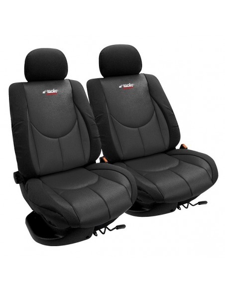 COPPIA COPRISEDILI ANTERIORI "SIMONI RACING" NERO