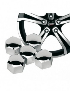 COPRIBULLONI CROMATI "SIMONI RACING" MISURA 17mm