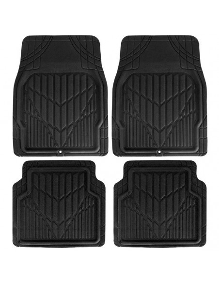 4 TAPPETI GOMMA NERI RITAGLIABILI INDISTRUTTIBILI