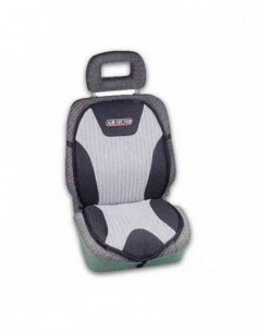 SCHIENALE ANTERIORE VENTILATO "AIR-TECH" ARGENTO/NERO