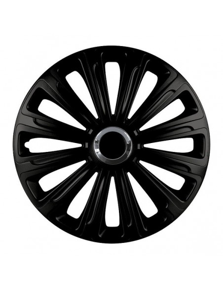 4 BORCHIE COPRICERCHI DA 13" NERI SPORTIVI