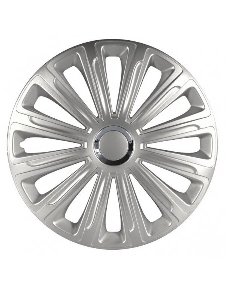 4 BORCHIE COPRICERCHI DA 15" ARGENTO SPORTIVI