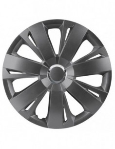 4 BORCHIE COPRICERCHI DA 15" GRAFITE SPORTIVI