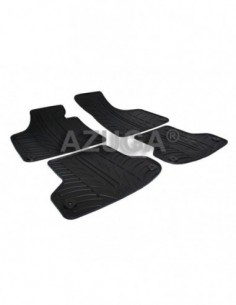 4 TAPPETI GOMMA NERI AUDI A3 3porte (8P) dal 2003-2012