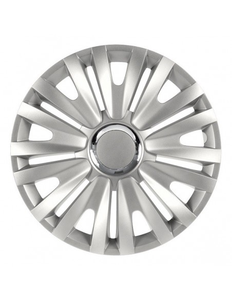 4 BORCHIE COPRICERCHI DA 14" ARGENTO SPORTIVI