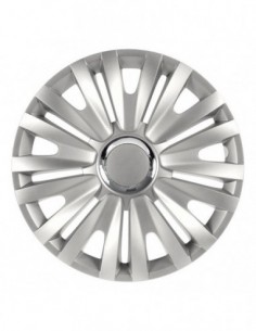 4 BORCHIE COPRICERCHI DA 15" ARGENTO SPORTIVI