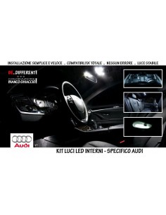 KIT LED INTERNI AUDI A3 8P COMPLETO + LUCI TARGA A LED NO...