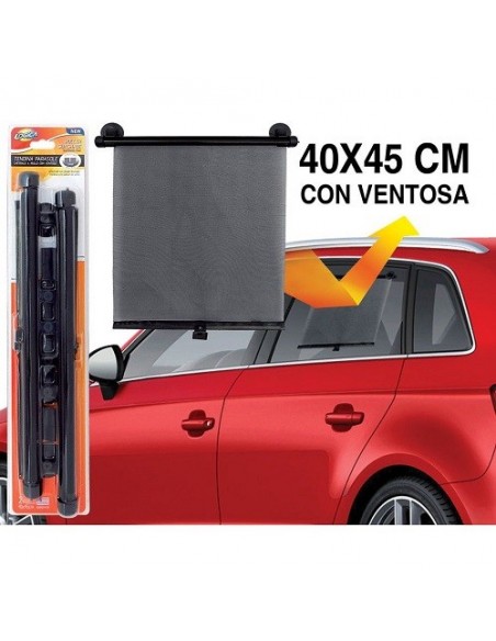 TENDINA PARASOLE LATERALE NERA 40x45cm CON VENTOSA