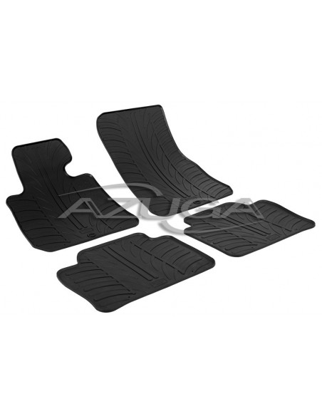 4 TAPPETI GOMMA NERI BMW SERIE 3 (F30-F31) BERLINA+SW dal 2012-