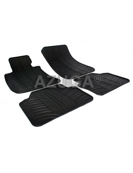 4 TAPPETI GOMMA NERI BMW SERIE 3 (E90) BERLINA dal 2005-2012