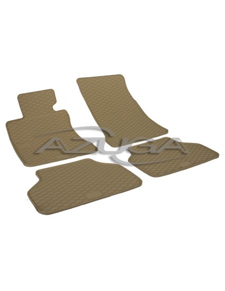 4 TAPPETI GOMMA BEIGE BMW SERIE 5 (E61) TOURING dal 2004-2010