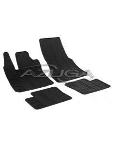 4 TAPPETI GOMMA NERI SMART FORFOUR dal 2014-